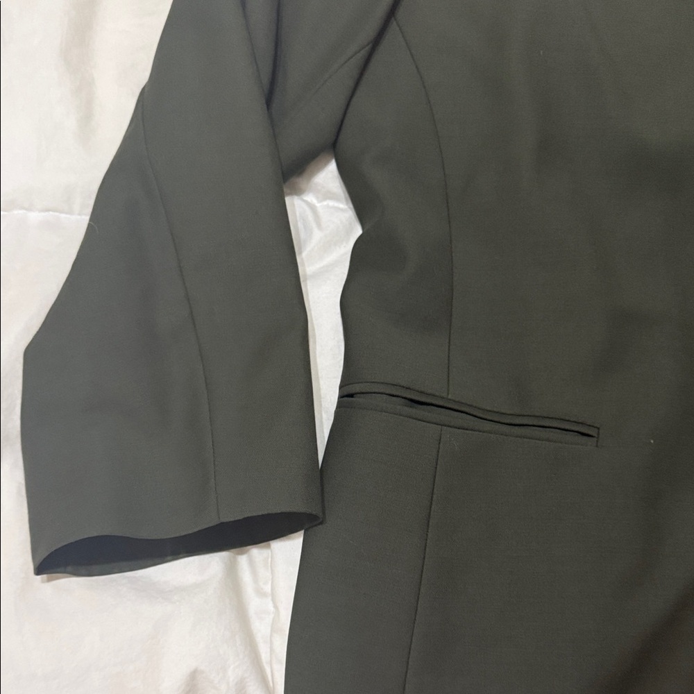 Lafayette 148 New York Dark Green office Blazer lined like New 14 large XL - Picture 5 of 9